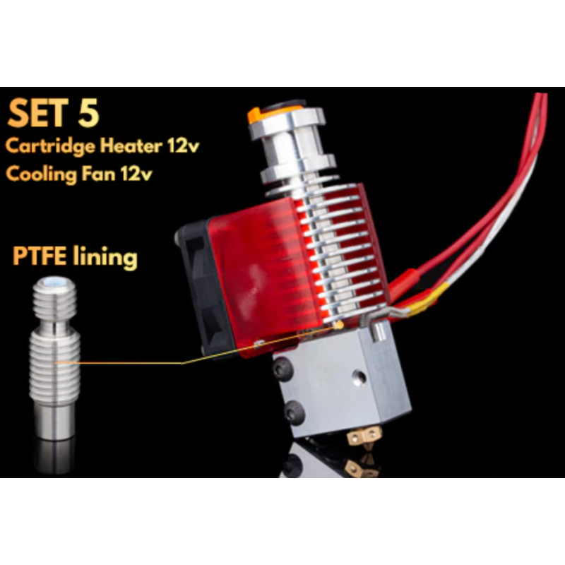 Trianglelab Hotend Volcano V6 1.75 mm 12V PTFE lining | Sklep Outlet3D.eu