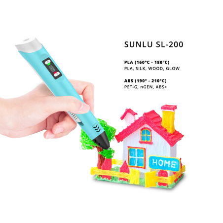 Magiczny długopis 3D Pen SUNLU SL-200 Niebieski