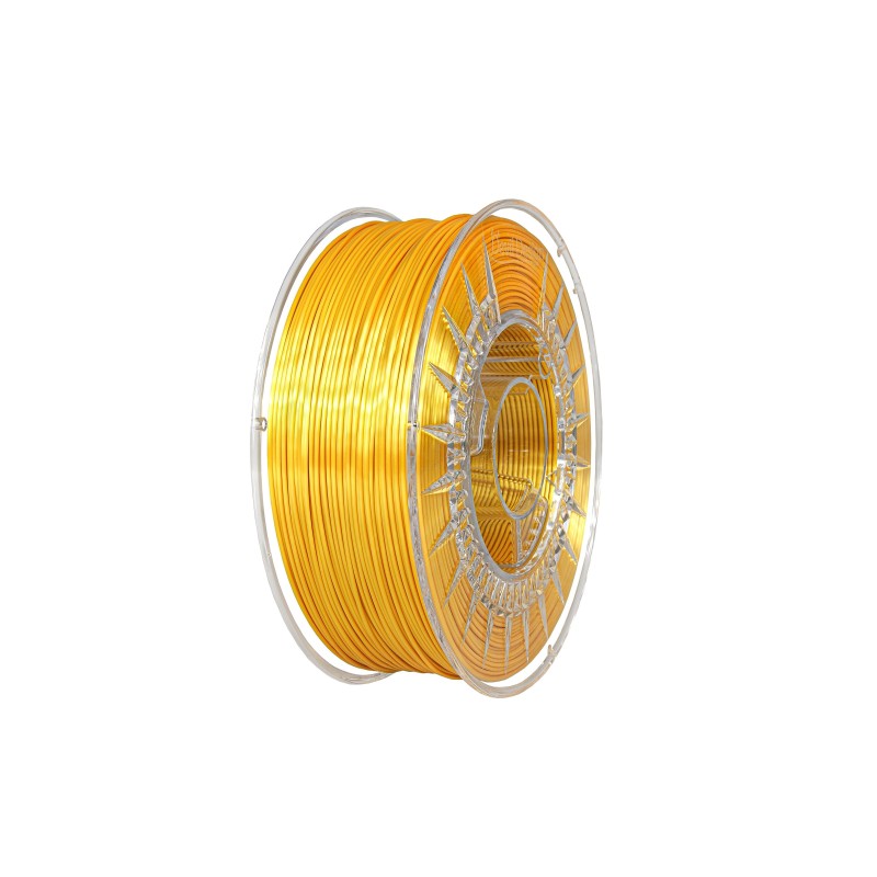 Filament Devil Design SILK Light Gold 1.75mm 1kg - Jasnozłoty jedwabny Filament Devil Design SILK Light Gold 1.75mm 1kg - Jasnozłoty jedwabny