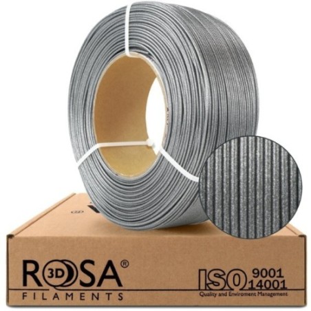 ROSA3D-PET-G Standard HS ReFill 1.75 mm Glitter Briliant Silver 1kg