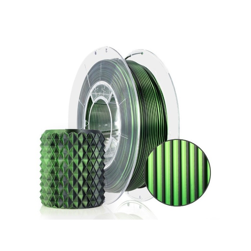 PLA Magic Silk 1,75mm Mistic Green 0,3kg