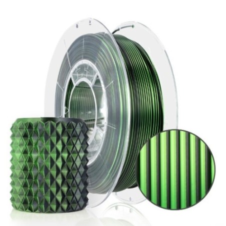 PLA Magic Silk 1,75mm Mistic Green 0,3kg