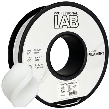 Filament Prof. Lab PLA+ White 1,75 mm 1 kg - Zwiększona Wytrzymałość