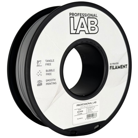 Filament Prof. Lab PLA+ Silver 1,75 mm 1 kg - Zwiększona Wytrzymałość