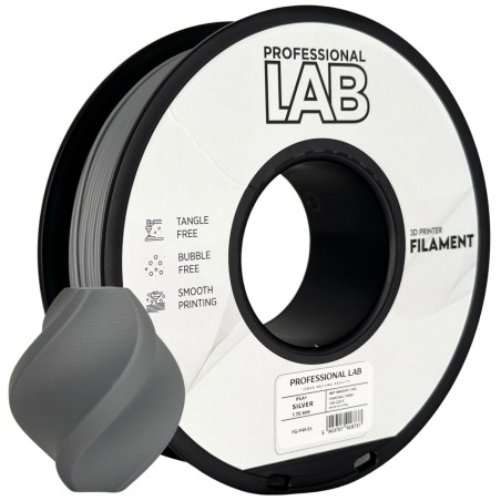 Filament Prof. Lab PLA+ Silver 1,75 mm 1 kg - Zwiększona Wytrzymałość