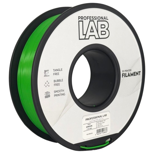Filament Prof. Lab PLA+ Green 1,75 mm 1 kg - Zwiększona Wytrzymałość