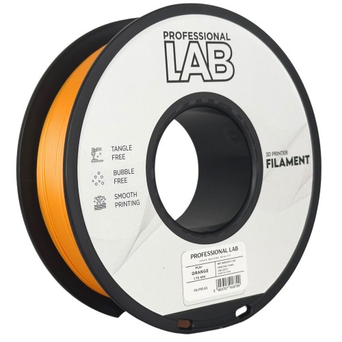 Filament Prof. Lab PLA+ Orange 1,75 mm 1 kg - Zwiększona Wytrzymałość