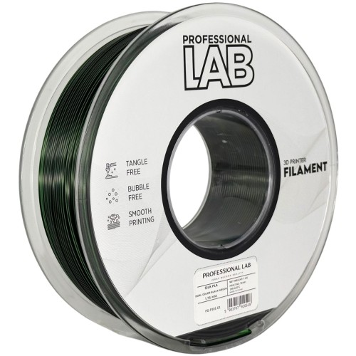Prof. Lab Silk PLA Dual Color - black green 1 kg 1.75 mm
