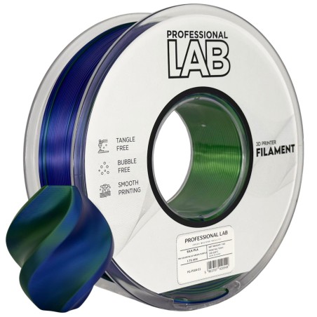 Prof. Lab Silk PLA Tri Color blue green purple 1 kg 1.75 mm
