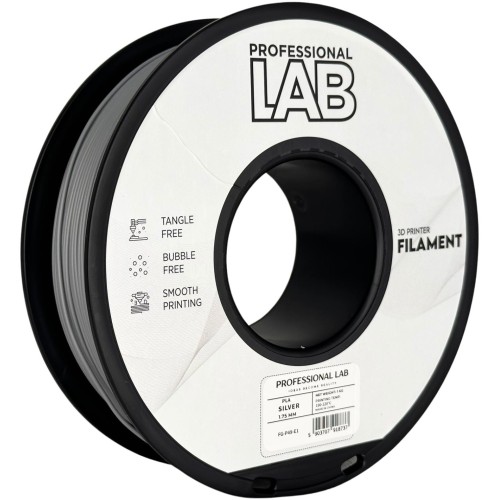 Filament Prof. Lab PLA Silver 1 kg 1.75 mm - Druk 3D o Metalicznym Połysku