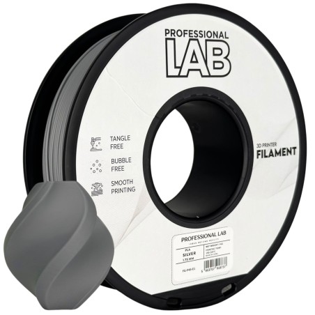 Filament Prof. Lab PLA Silver 1 kg 1.75 mm - Druk 3D o Metalicznym Połysku