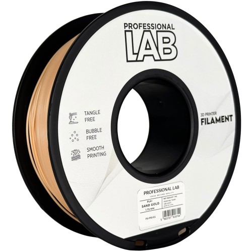 Filament Prof. Lab PLA+ Sand Gold 1 kg 1.75 mm - Wytrzymałość i Piaskowy Połysk