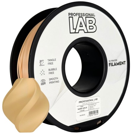 Filament Prof. Lab PLA+ Sand Gold 1 kg 1.75 mm - Wytrzymałość i Piaskowy Połysk
