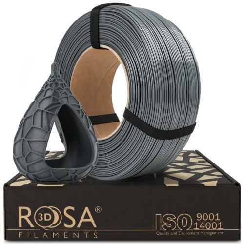 Rosa3D ReFill PET-G HS 1,75mm Gray 1kg | Wytrzymały Filament PETG High Speed