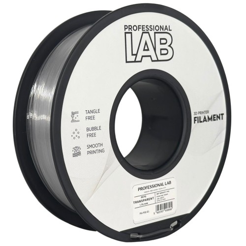 Prof. Lab PET-G TRANSPARENT 1,75mm 1kg | Przezroczysty Filament PETG