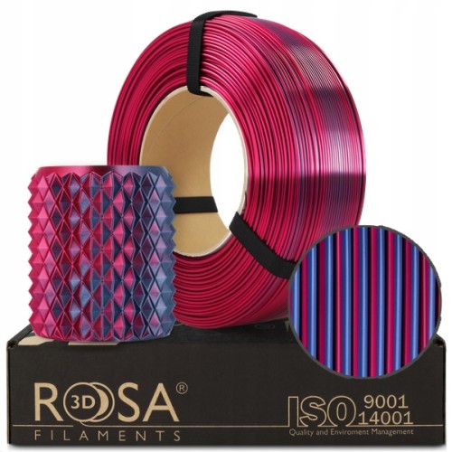 FILAMENT 3D ReFill PLA Magic Silk Midnight City (blue+fuchsia) 1kg