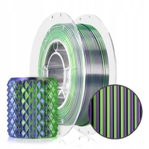 FILAMENT 3D PLA Magic Silk Goblin (violet+green) 300g