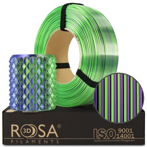 FILAMENT 3D ReFill PLA Magic Silk Goblin (violet+green) 1kg