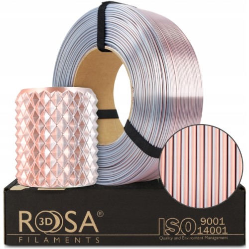 FILAMENT 3D PLA Refill Magic Silk GLAMOUR (White Gold+Rose Gold)1kg