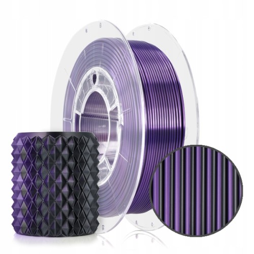 FILAMENT 3D PLA Magic Silk Mistic Violet (black+violet) 300g