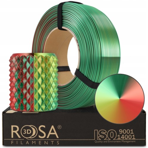 FILAMENT 3D PLA Refill Magic Silk XMAS (Gold-Green-Red) 1kg