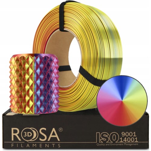 FILAMENT 3D PLA Refill Magic Silk Carnival (Yellow-Blue-Fuchsia) 1kg