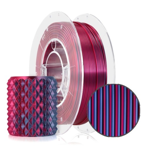 FILAMENT 3D PLA Magic Silk Midnight City (blue+fuchsia) 300g