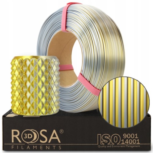 FILAMENT 3D ReFill PLA Magic Silk Gold-Silver 1kg