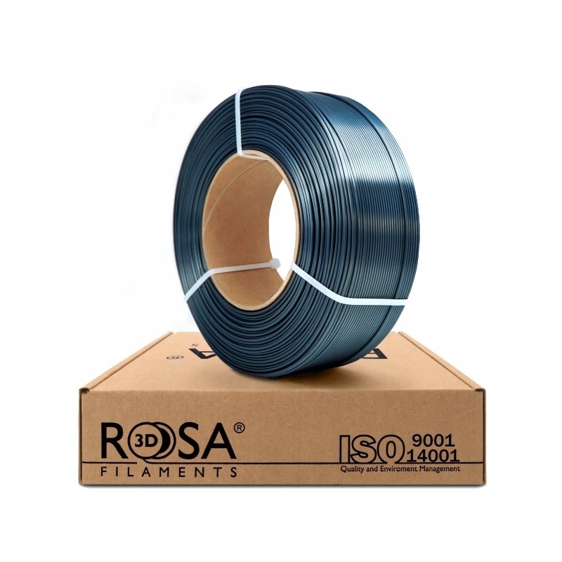 Graphite Color Pla FILAMENT 3D ReFill PLA-Silk Graphite 1,75mm 1kg