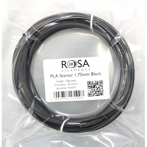 FILAMENT 3D PLA Starter Black 1,75mm 100g