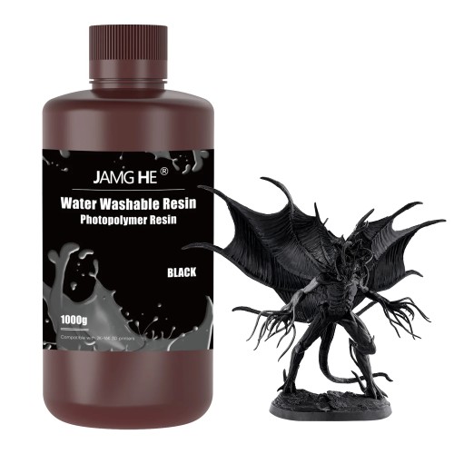 Żywica do drukarki 3D JAMGHE żywica zmywalna wodą Czarna 1kg