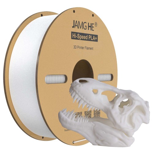Filament do drukarki 3D Jamghe Hi Speed PLA+ Biały, 1,75mm 1kg