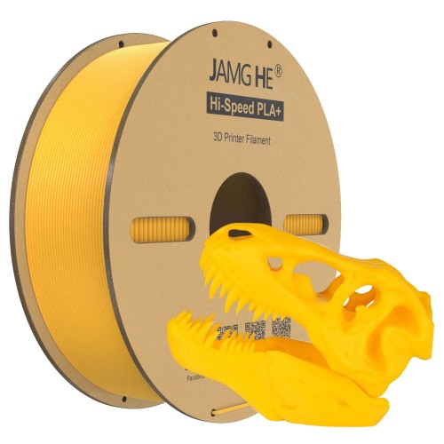 Filament do drukarki 3D Jamghe Hi Speed PLA+ Żółty, 1,75mm 1kg