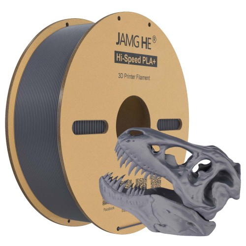 Filament do drukarki 3D Jamghe hi speed PLA+ Szary, 1,75mm 1kg
