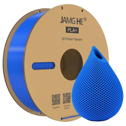 Filament do drukarki 3D Jamghe PLA+ Niebieski, 1,75mm 1kg
