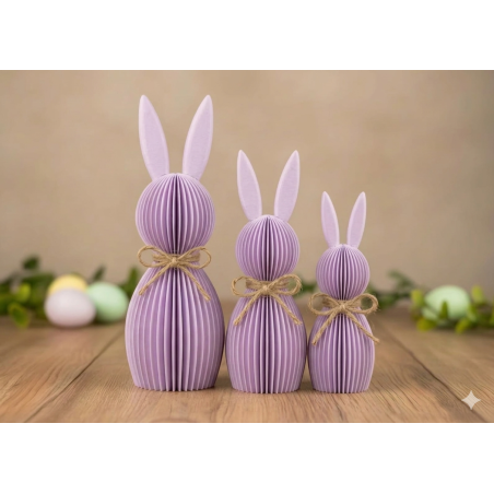 Króliczki Wielkanocne 3D Zestaw 10/13/16cm| Sklep