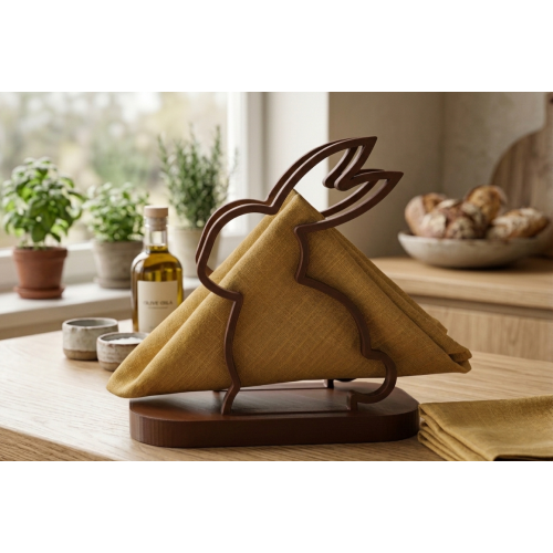 Serwetnik Królik – Nowoczesny Design Druk 3D