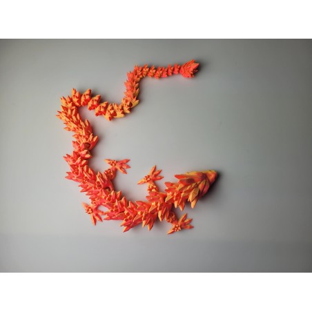 Smok Kryształowy Articulated Dragon 60cm – Ruchoma Figura 3D Silk