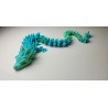 Smok Kryształowy Articulated Dragon 60cm – Ruchoma Figura 3D Silk