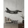 Wall Art F-16 Samolot Myśliwiec 37x15cm – Dekoracja Ścienna Loft