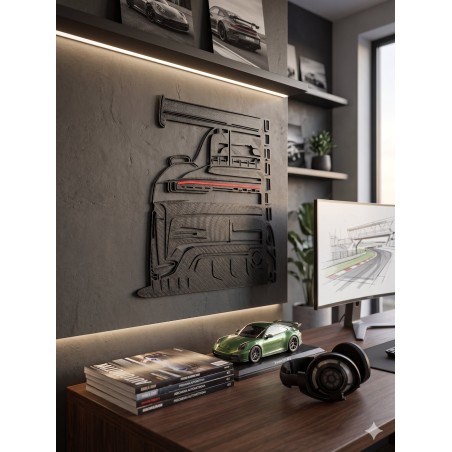 Porsche GT3 Wall Art - Dekoracja Ścienna 26x23cm | Sklep 3D