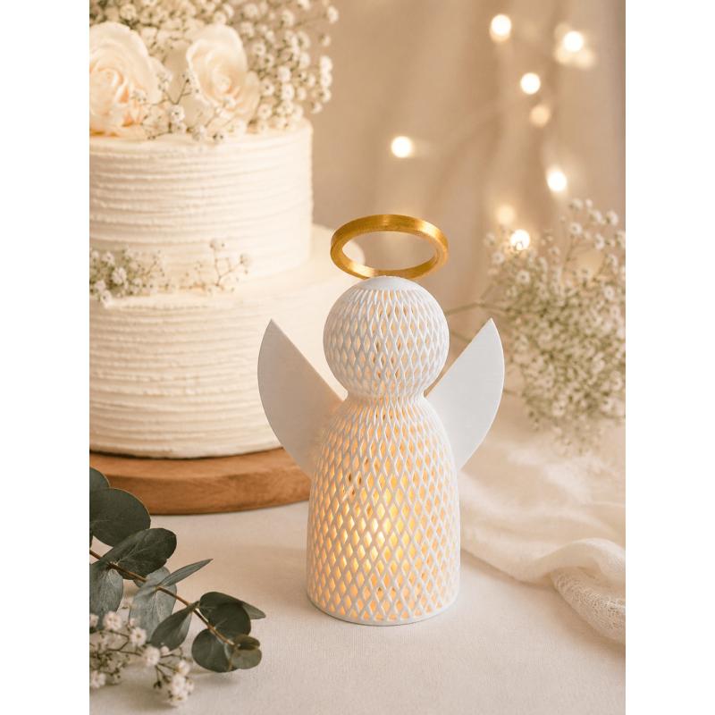 Ażurowy Aniołek Dekoracyjny - Elegancka Ozdoba i Prezent