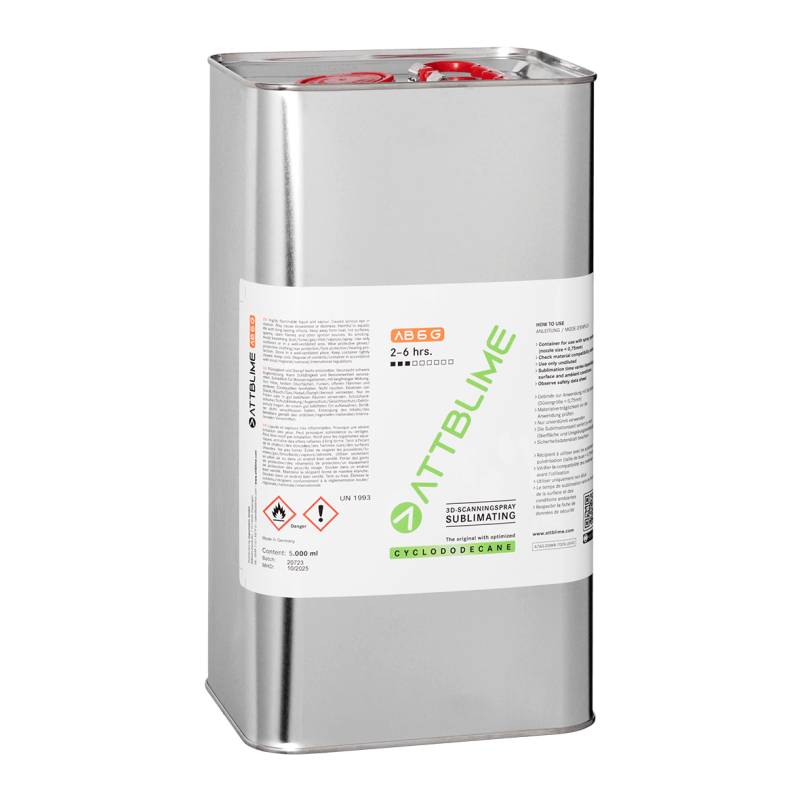 ATTBLIME AB6-G 5L | Znikający Spray 3D (Sublimacja 6-24h) - Wersja Płynna do Systemów Natryskowych