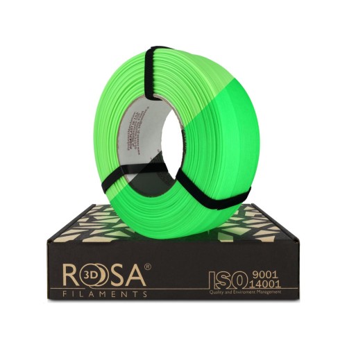 PET-G HS Neon Green Glow 1.75mm ReFill ROSA 3D