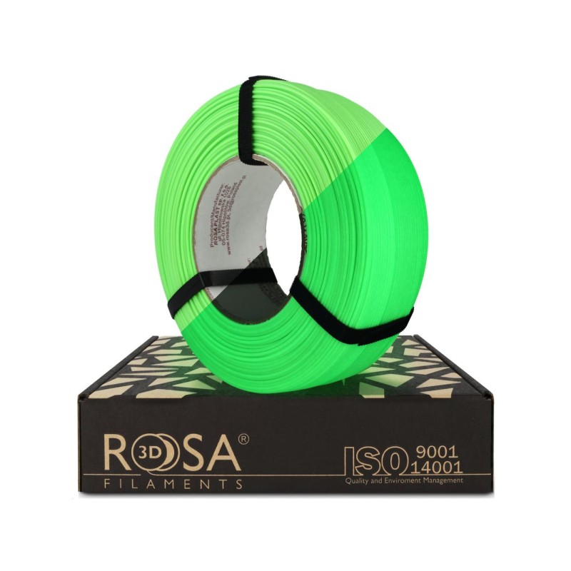 PET-G HS Neon Green Glow 1.75mm ReFill ROSA 3D