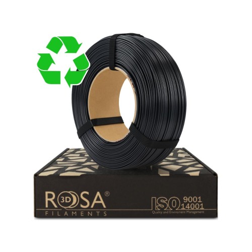 Filament ROSA 3D ReFill R-PET-G Impact Black 1kg 1.75