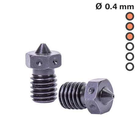 Dysza E3D V6 ze stali hartowanej 0.4 mm | Sklep