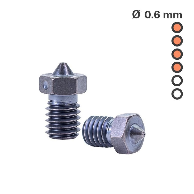 Dysza X E3D V6 0.6 mm - Hartowana Stal do Druku 3D