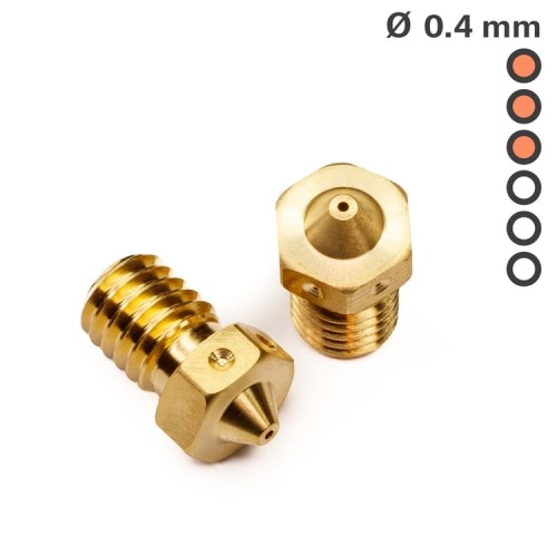 Dysza V6 0.4 mm do Drukarki 3D - Mosiężna Prusa | Sklep