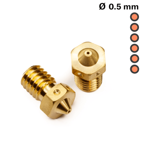 Dysza V6 0.5 mm do Drukarki 3D - Szybki Druk i Detale